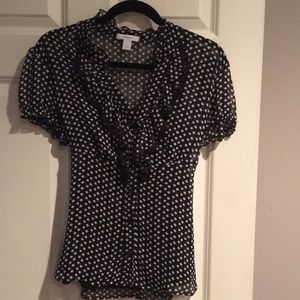 Dressbarn sheer style blouse size L
